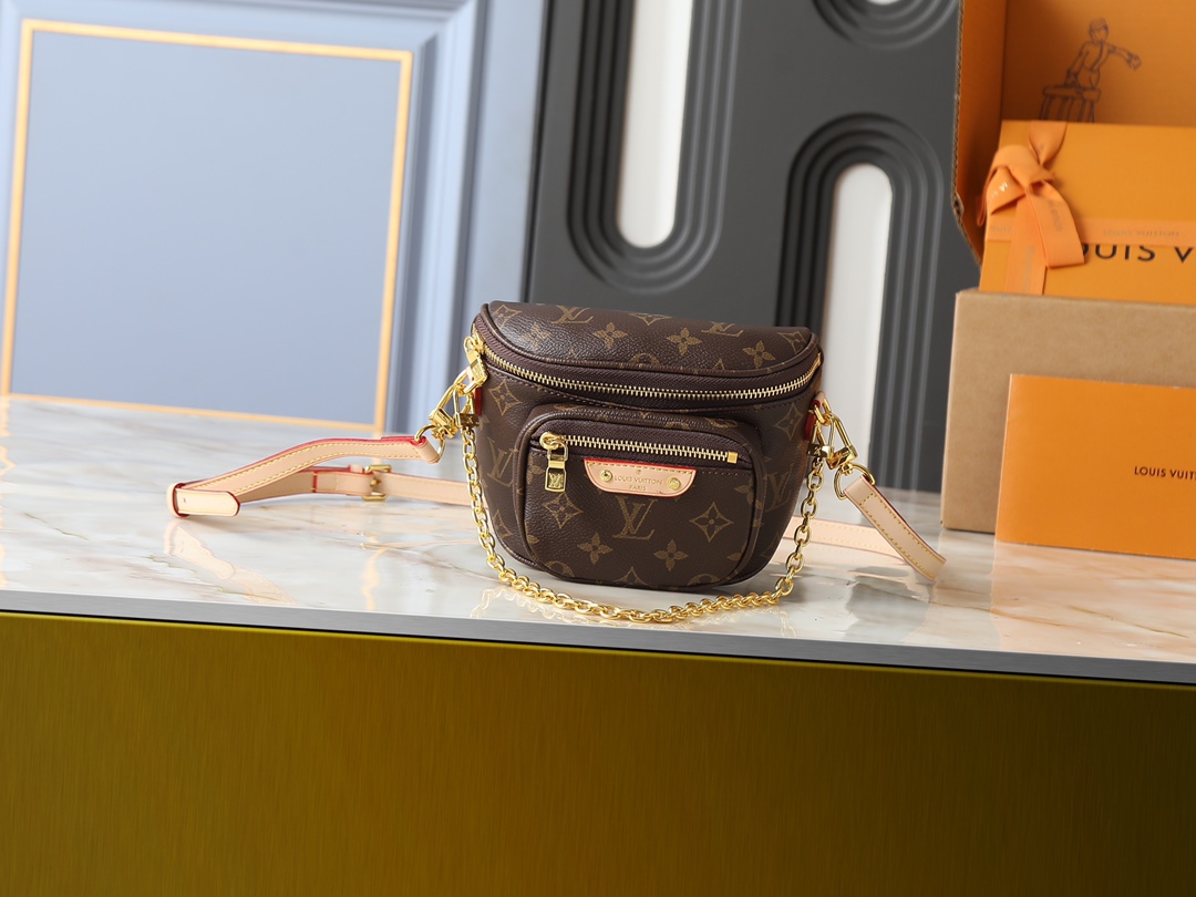 Louis Vuitton LV Classic Handbag Premium Canvas Model M12147 Gold Hardware Business Casual Luxury Designer